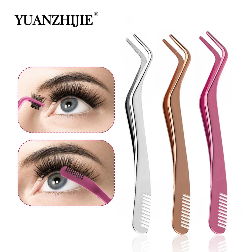 YUANZHIJIE Lash Enhancement Kit – Comprehensive Eyelash Bundle with Tweezers, Bond & Seal, Cluster Lash Tools